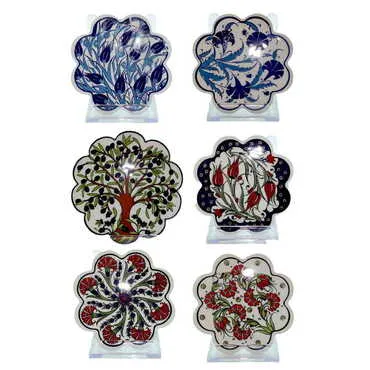 Toptan Küçük Papatya Bardakaltı Seri̇grafi̇