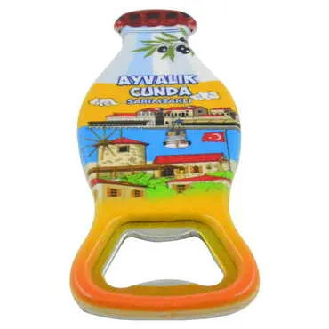 Toptan Ayvalık Temalı Myros Şişe Açacak Magnet 42x120 mm - 3
