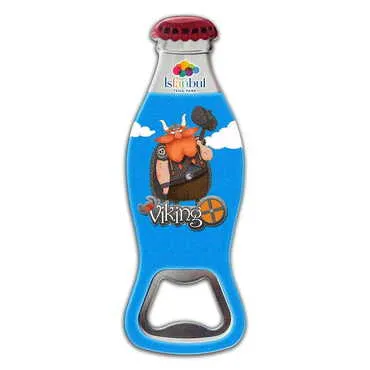 Theme Park Themed Customised Uv Printed Coca Cola Bottle Shape Plastic Base Bottle Opener 42x120 mm