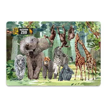 Zoo Themed Customised Paper Jigsaw Puzzle 270x400 mm