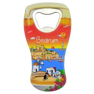 Toptan Şehre Özel Myros Bira Bardağı Açacak Magnet 52x97 mm