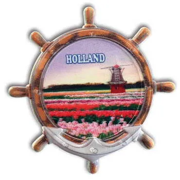 Toptan Şehre Özel Uv Baskılı Dümen Şekilli Magnet 82x82 mm