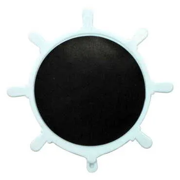 Cable Card Themed Customised UV Printed Plastic Base Marin Rudder Shaped Fridge Magnet 82x82 mm - Standart - 2