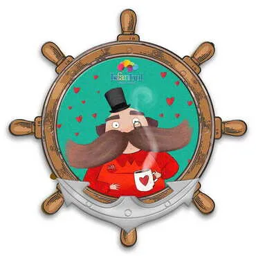 Toptan Tema Park Temalı Uv Baskılı Dümen Şekilli Magnet 82x82 mm