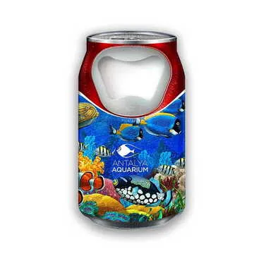 Toptan Aquapark Temalı Myros Teneke Kutu Açacak Magnet 43x80 mm - Standart