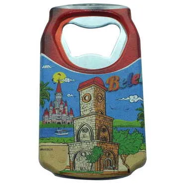 Toptan Belek Temalı Myros Teneke Kutu Açacak Magnet 43x80 mm