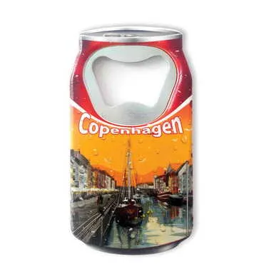 Customazible Customised UV Printed Coca Cola Bottle Shape Plastic Base Bottle Opener 43x80 mm