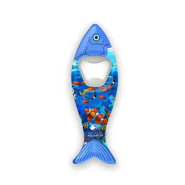 Toptan Aquapark Temalı Myros Balık Açacak Magnet 42x130 mm