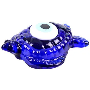 Glass Evil Eye Turtle Figurine Small Size - Standart - 2