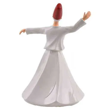 Polyester Fixed White Dervis Figurine 25 Cm - Standart - 2