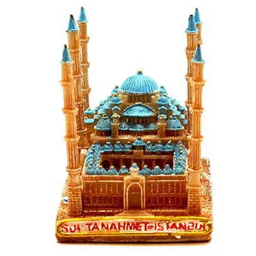 Sultan Ahmed Themed Polyester Orange Figurine