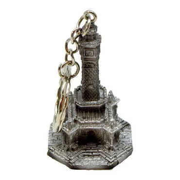 Izmir Tower Themed Polyester Keychain - Standart