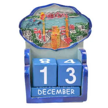 Antalya Region Polyester Blue Calendar