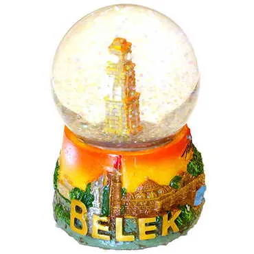 Belek Themed Polyester Snow Globe 45 mm - Standart