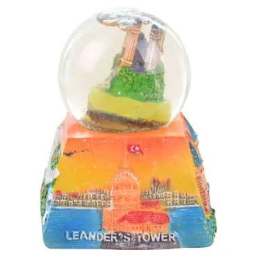 Istanbul Themed Polyester Snow Globe 65 mm - Standart - 3