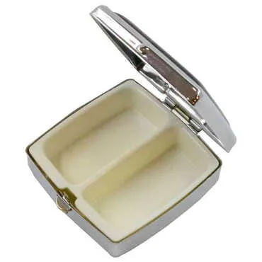 Toptan Bodrum Temalı Myros Metal Kare Hap Kutusu 54x58x18 mm - 2