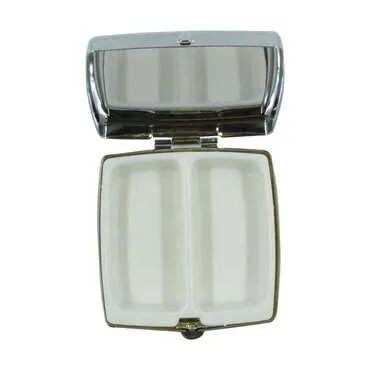 Toptan Çeşme Temalı Myros Metal Kare Hap Kutusu 54x58x18 mm - 3