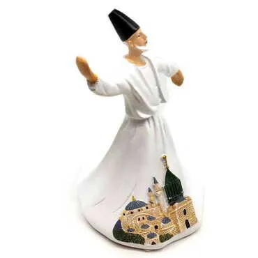 Mevlana Dervish Themed Polyester Music Box Figurine