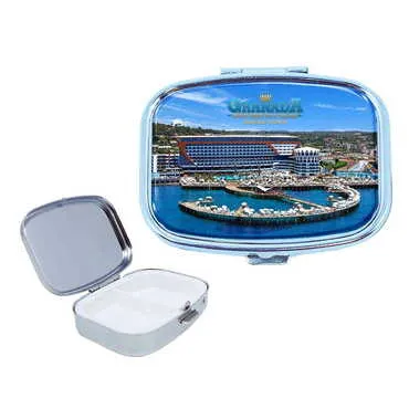 Hotel Themed Customised Epoxy Rectangle Pill Box 57x45x15 mm