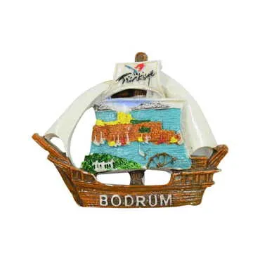 Bodrum Themed Bodrum Themed Polyester Sailing Fridge Magnet