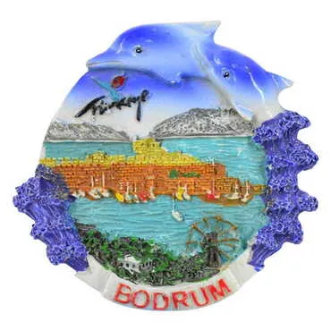 Toptan Bodrum Temalı Bodrum Yunus Magnet
