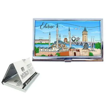 City Themed Customised Metal Card Holder 94x60x8 mm