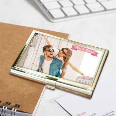 Sweetheart Themed Customised Metal Card Holder 94x60x8 mm