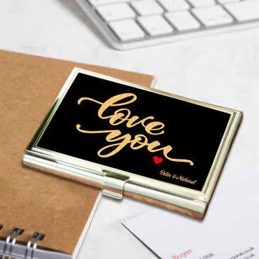 Sweetheart Themed Customised Metal Card Holder 94x60x8 mm