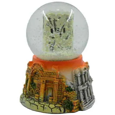 Ephesus Polyester Orange Color Snow Globe 45Mm - Standart - 2