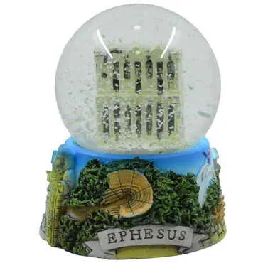 Ephesus Themed Polyester Snow Globe 65 Mm - Standart - 4
