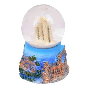 Side Themed Polyester Snow Globe 65 Mm - Standart - 2