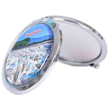 Toptan Pamukkale Temalı Myros Yuvarlak Ayna 70*11 Mm - 2