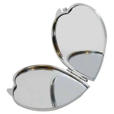 Toptan Bodrum Temalı Myros Metal Kalp Ayna 70x65x8 mm - 3