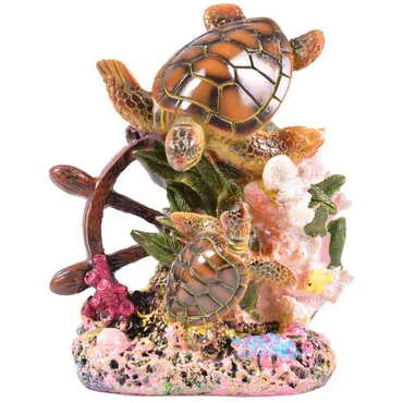Polyester Turtle Figurine Set of 2 Pcs - Standart - 4