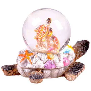 Polyester Turtle Snow Globe 45Mm - Standart - 3