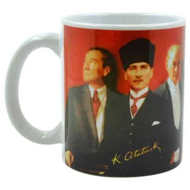 Toptan Atatürk Temalı Seramik Özel Baskılı Kupa 80x95 mm - 2
