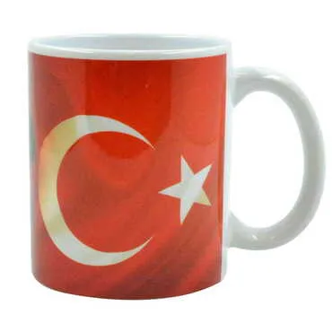 Toptan Atatürk Temalı Seramik Özel Baskılı Kupa 80x95 mm - 3
