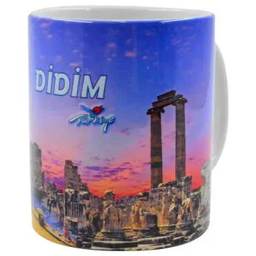 Didim Themed Customised Porcelain Souvenir Travel Mug 80x95 mm - 2