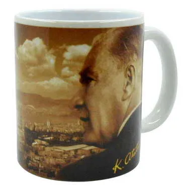 Izmir Themed Customised Porcelain Souvenir Travel Mug 80x95 mm - 3