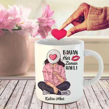 Sweetheart Themed Customised Porcelain Souvenir Travel Mug 80x95 mm