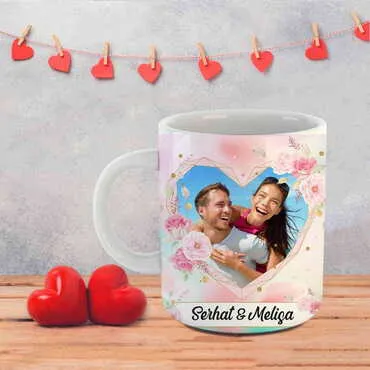 Sweetheart Themed Customised Porcelain Souvenir Travel Mug 80x95 mm