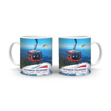 Cable Card Themed Customised Porcelain Souvenir Travel Mug 80x95 mm