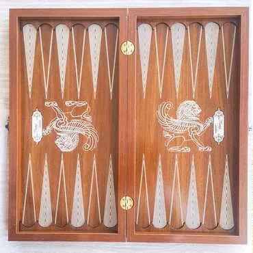 Customazible Customised Wooden Engraved Raised Backgammon - Standart - 2