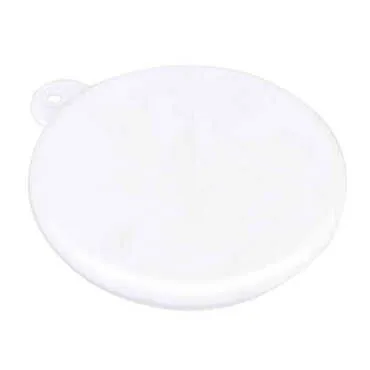 Blank Plastic Base UV Printable Round Keychain 38x100 mm