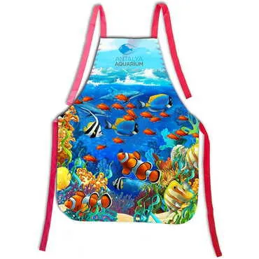 Aquapark Themed Customised Digital Printed Apron 600x800 mm