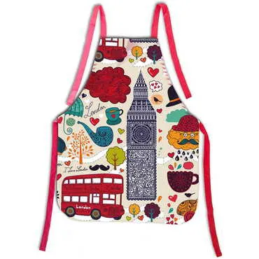 London Themed Customised Digital Printed Apron 600x800 mm - Standart - 2