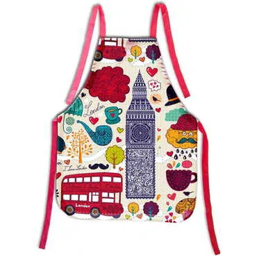 London Themed Customised Digital Printed Apron 600x800 mm - Standart - 3