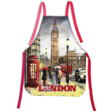City Themed Customised Digital Printed Apron 600x800 mm - Standart - 2