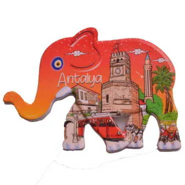 Blank Plastic Base UV Printable Elephant Shaped Fridge Magnet 86x62 mm - Standart - 3