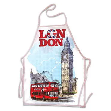 London Themed Customised Digital Printed Apron 500x700 mm - Standart - 2